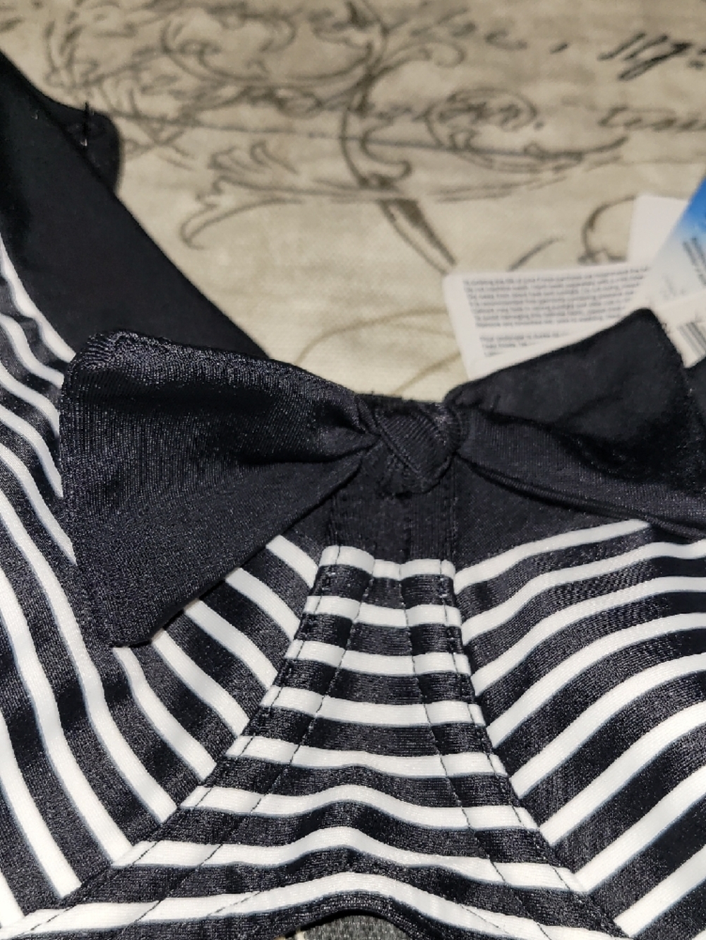 Freya Black & White Striped Underwire Bikini Set - Picture 6 of 7